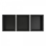 Redi Niche Triple Horizontal Shelf 48"W x 20"H dividers 16"W 32"W