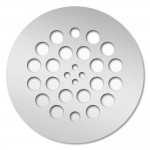 Redi Drain 4.25 x 4.25 Polished Chrome Round Drain Plate