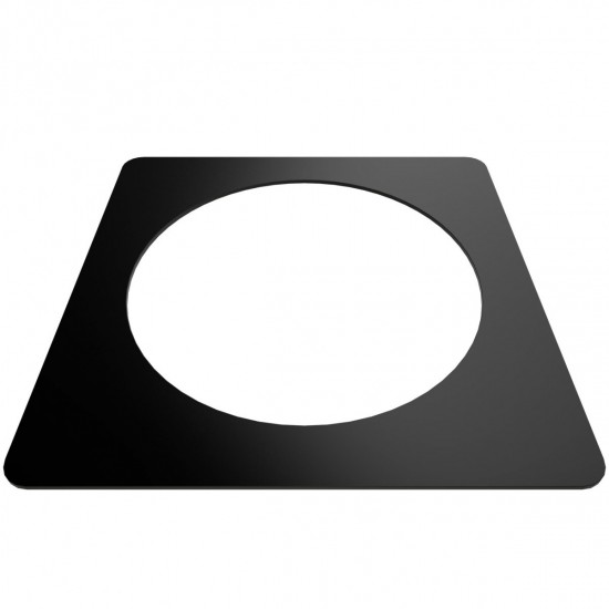 Redi Drain 5.75 x 5.75 Matte Black Drain Plate Trim