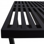 LeisureMod Mid-Century Inwood Platform Bench - 5 Feet, Black, NB60BL