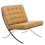 Bellefonte Style Modern Pavilion Chair & Ottoman, Light Brown, BR30LBRL