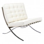 LeisureMod Bellefonte Style Modern Pavilion Chair, Ivory, BR30IVLC