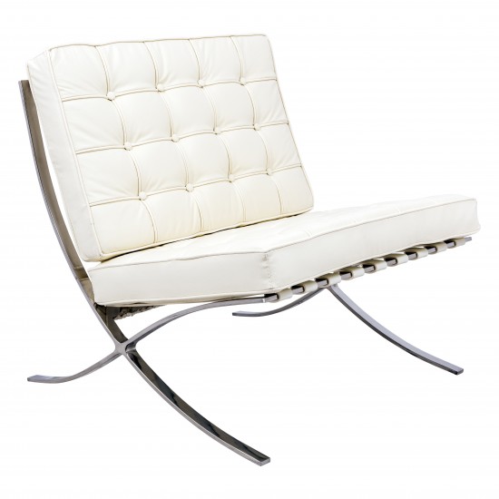 LeisureMod Bellefonte Style Modern Pavilion Chair, Ivory, BR30IVLC