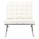 LeisureMod Bellefonte Style Modern Pavilion Chair, Ivory, BR30IVLC