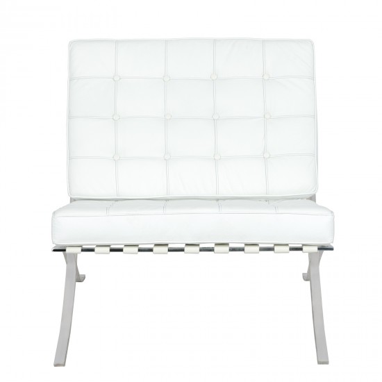 LeisureMod Bellefonte Style Modern Pavilion Chair, White, BR30WLC