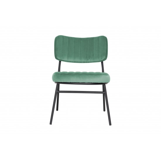 LeisureMod Marilane Velvet Accent Chair With Metal Frame, Turquoise , MA29BU