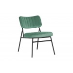 LeisureMod Marilane Velvet Accent Chair With Metal Frame, Turquoise , MA29BU