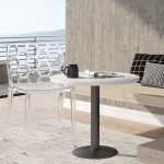 LeisureMod Modern Dynamic Dining Chair, Clear, DC19CL