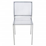 LeisureMod Cresco Molded Eiffel Side Chair, Clear, CR19CL