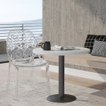 LeisureMod Modern Cornelia Dining Chair, Clear, C18CL