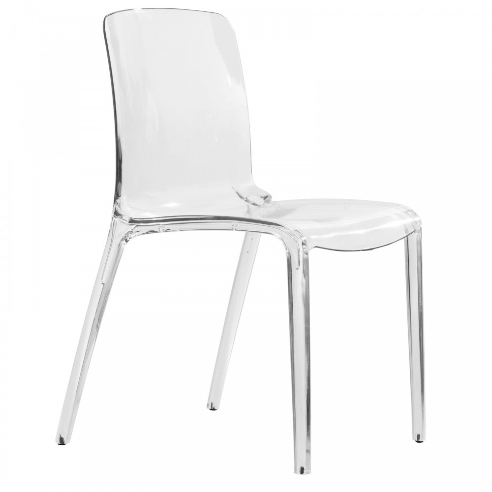 LeisureMod Murray Modern Dining Chair, Clear, MC20CL LeisureMod Murray Modern Dining Chair, Clear, MC20CL