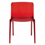 LeisureMod Murray Modern Dining Chair, Set of 2, Red, MC20R2