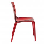 LeisureMod Murray Modern Dining Chair, Set of 4, Red, MC20R4