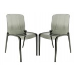 LeisureMod Murray Modern Dining Chair, Set of 2, Black, MC20TBL2