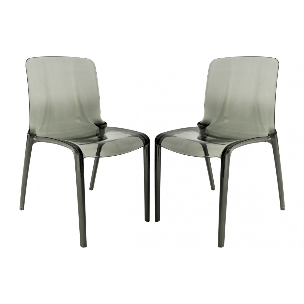 LeisureMod Murray Modern Dining Chair, Set of 2, Black, MC20TBL2