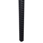 LeisureMod Weave Mace Indoor/Outdoor Dining Chair (Armless), Black, MC19BL