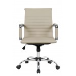 LeisureMod Harris Office Chair, Tan, HO19TL