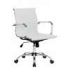 LeisureMod Harris Office Chair, White, HO19WL
