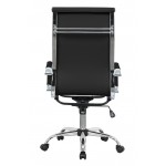 LeisureMod Harris High-Back Office Chair, Black, HOT19BLL