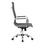 LeisureMod Harris High-Back Office Chair, Grey, HOT19GRL