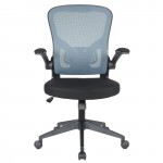 LeisureMod Newton Mesh Office Chair, Grey, NO20GR