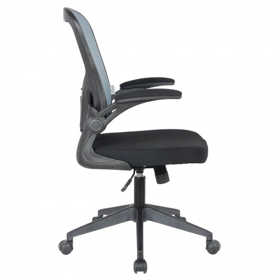 LeisureMod Newton Mesh Office Chair, Grey, NO20GR