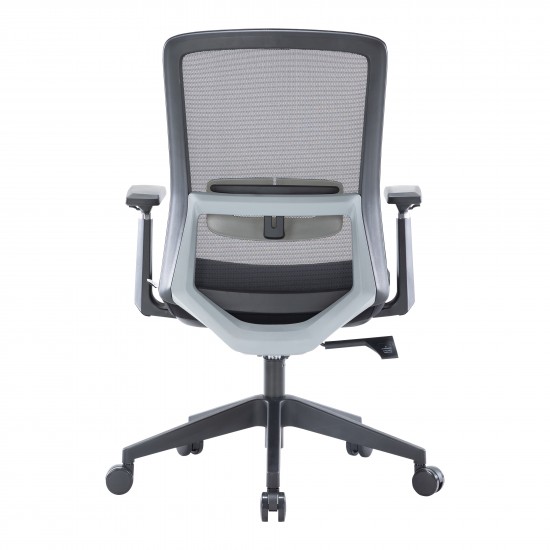 Ingram Modern Office Task Chair with adjustable armrests, Black, IO20BL