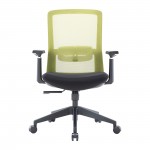 Ingram Modern Office Task Chair with adjustable armrests, Green, IO20G