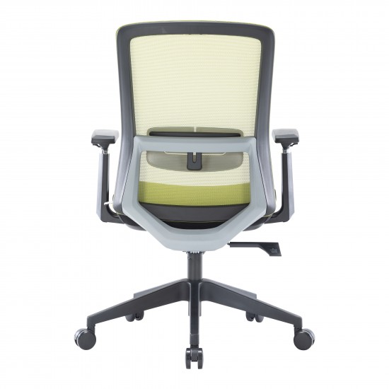 Ingram Modern Office Task Chair with adjustable armrests, Green, IO20G