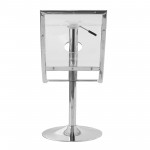 Napoli Transparent Acrylic Bar/Counter Stool, Set of 2, Clear, NBC16CL2