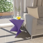 LeisureMod Randolph Modern Side Table, Purple, RS17PU