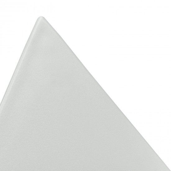 LeisureMod Randolph Modern Side Table, White, RS17W