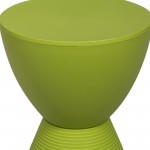 LeisureMod Modern Round Boyd Side Table, Green, BS12G