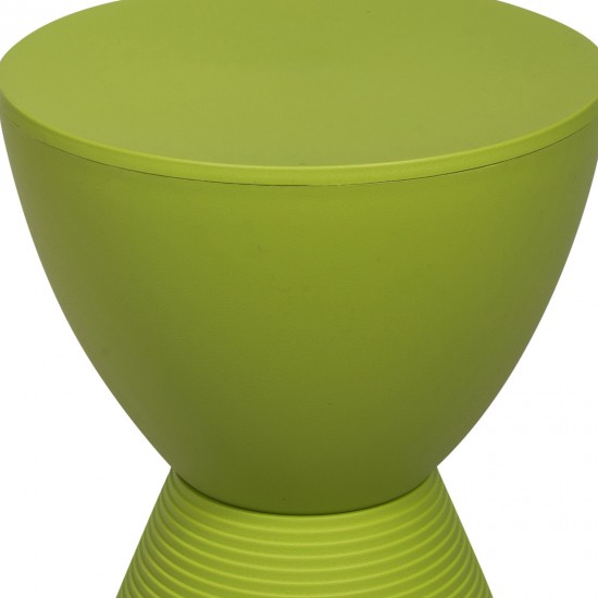 LeisureMod Modern Round Boyd Side Table, Green, BS12G