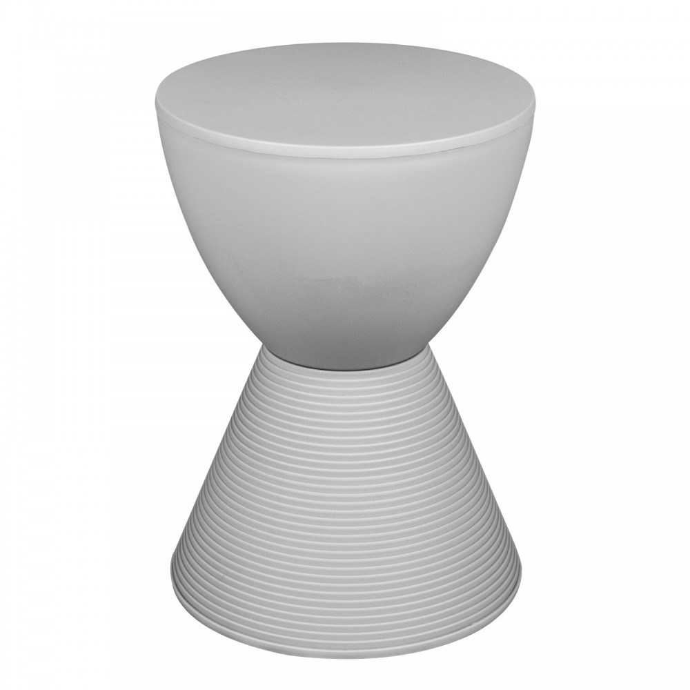 LeisureMod Modern Round Boyd Side Table, Light Grey, BS12LGR LeisureMod Modern Round Boyd Side Table, Light Grey, BS12LGR