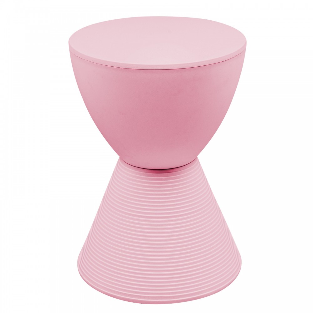LeisureMod Modern Round Boyd Side Table, Pink, BS12PI LeisureMod Modern Round Boyd Side Table, Pink, BS12PI