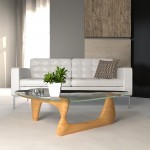 LeisureMod Imperial Triangle Coffee Table, Natural, NG52NW