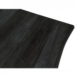 Ravenna Modern Rectangular Wood 63" Dining Table, Metal Legs, Ebony, RTM63BL