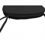 LeisureMod Modern Dining Chair Cushion Pads, Black, CAC16BLV