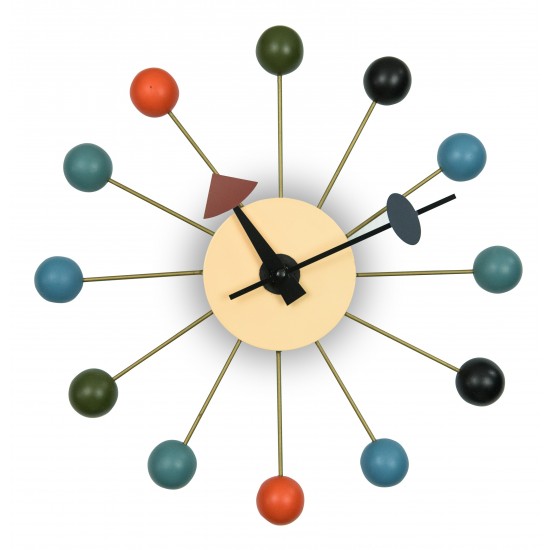 Modern Design Round Colorful Balls Silent Non-Ticking Wall Clock, VCL13M