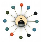 Modern Design Round Colorful Balls Silent Non-Ticking Wall Clock, VCL13M