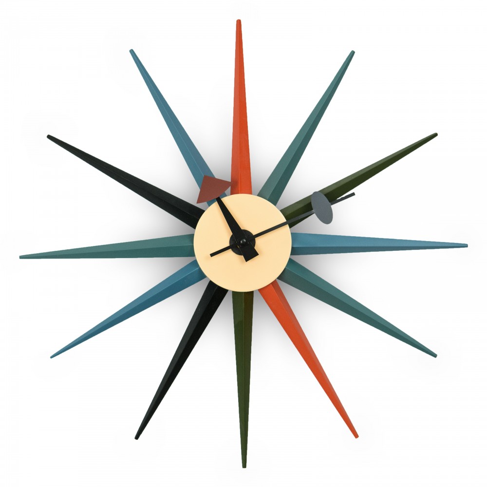 Maxi Modern Design Colorful Star Silent Non-Ticking Wall Clock, Multi, MCL18M