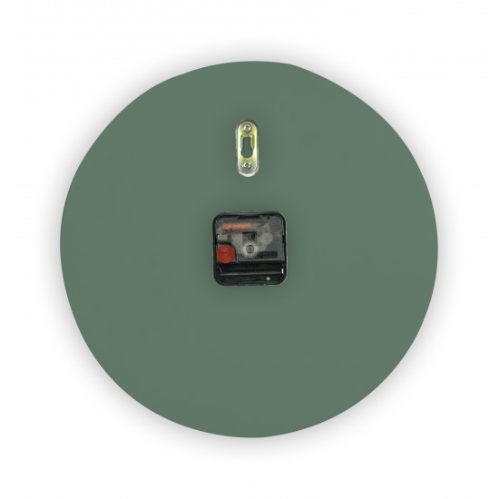 Modern Classy Design Round Silent Non-Ticking Wall Clock, Ocean Green, MCLR11OG