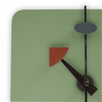 Manchester Modern Design Square Silent Non-Ticking Wall Clock, Mint, MCLS9LMT