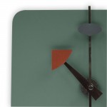 Modern Design Square Silent Non-Ticking Wall Clock, Ocean Green, MCLS9OG