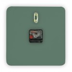 Modern Design Square Silent Non-Ticking Wall Clock, Ocean Green, MCLS9OG