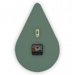 Modern Rain Drop Design Silent Non-Ticking Wall Clock, Ocean Green, MCLT14OG