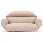 LeisureMod Hanging 2 person Egg Swing Cushion, Beige, ES57C-BG