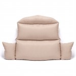 LeisureMod Hanging 2 person Egg Swing Cushion, Beige, ES57C-BG