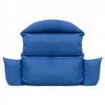 LeisureMod Hanging 2 person Egg Swing Cushion, Blue, ES57C-BU